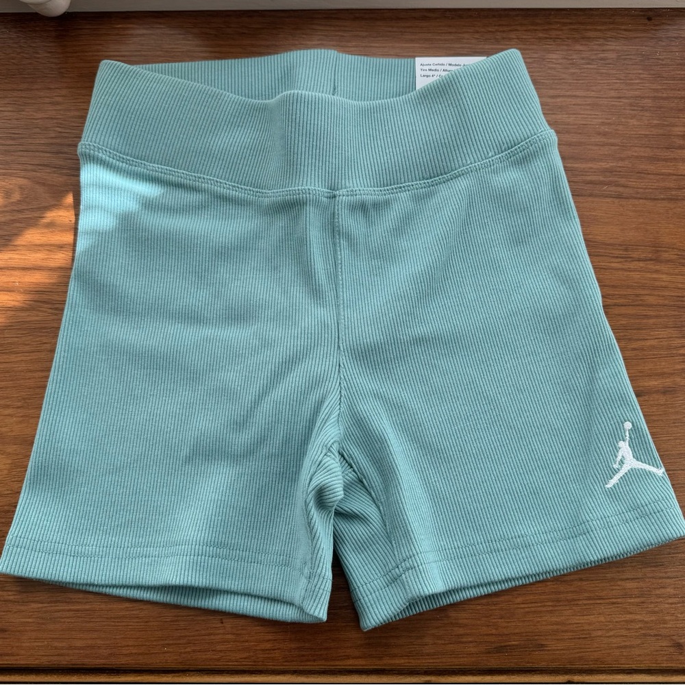 Women’s Jordan Aqua Ribbed Bike Shorts (new with tags)